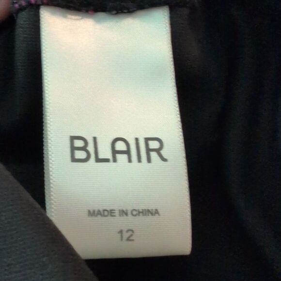 Blair Women's Colorful Floral Print Swim Shorts Elastic Waist Size 12 - Picture 2 of 5